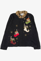 Black Stockings Ugly Christmas Cardigan 57148