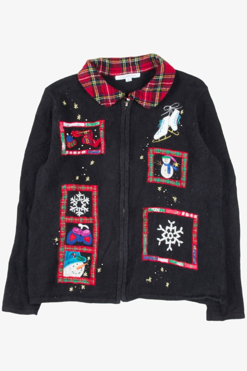 Black Ugly Christmas Cardigan 57152
