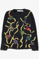 Black Ornaments Ugly Christmas Cardigan 57155