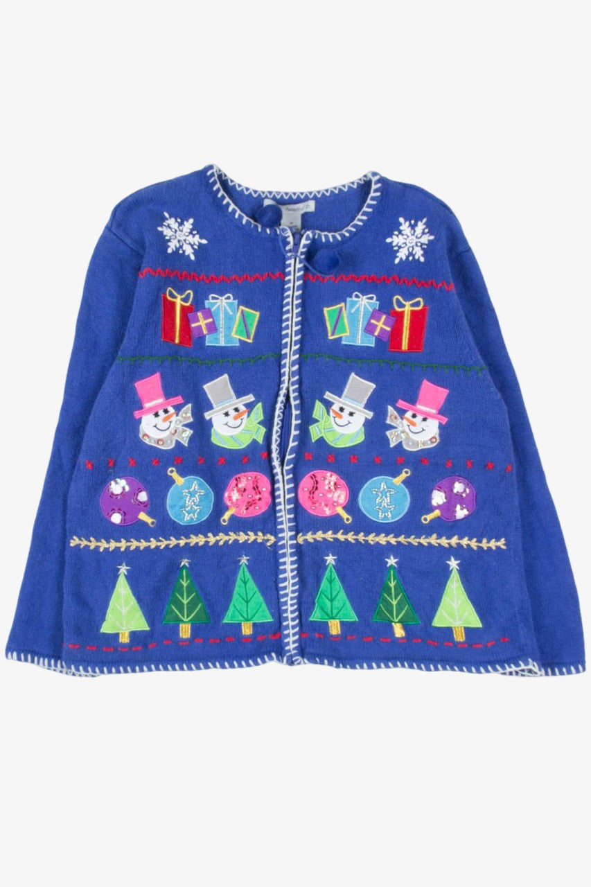 Blue Ugly Christmas Cardigan 57166