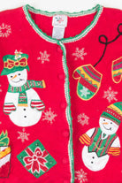 Snowmen Ugly Christmas Cardigan 57169