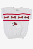 White Doggy Ugly Christmas Vest 57193