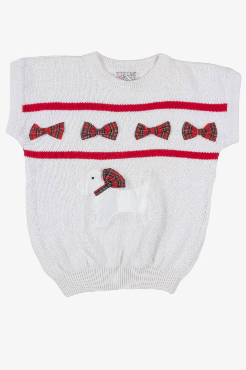 White Doggy Ugly Christmas Vest 57193