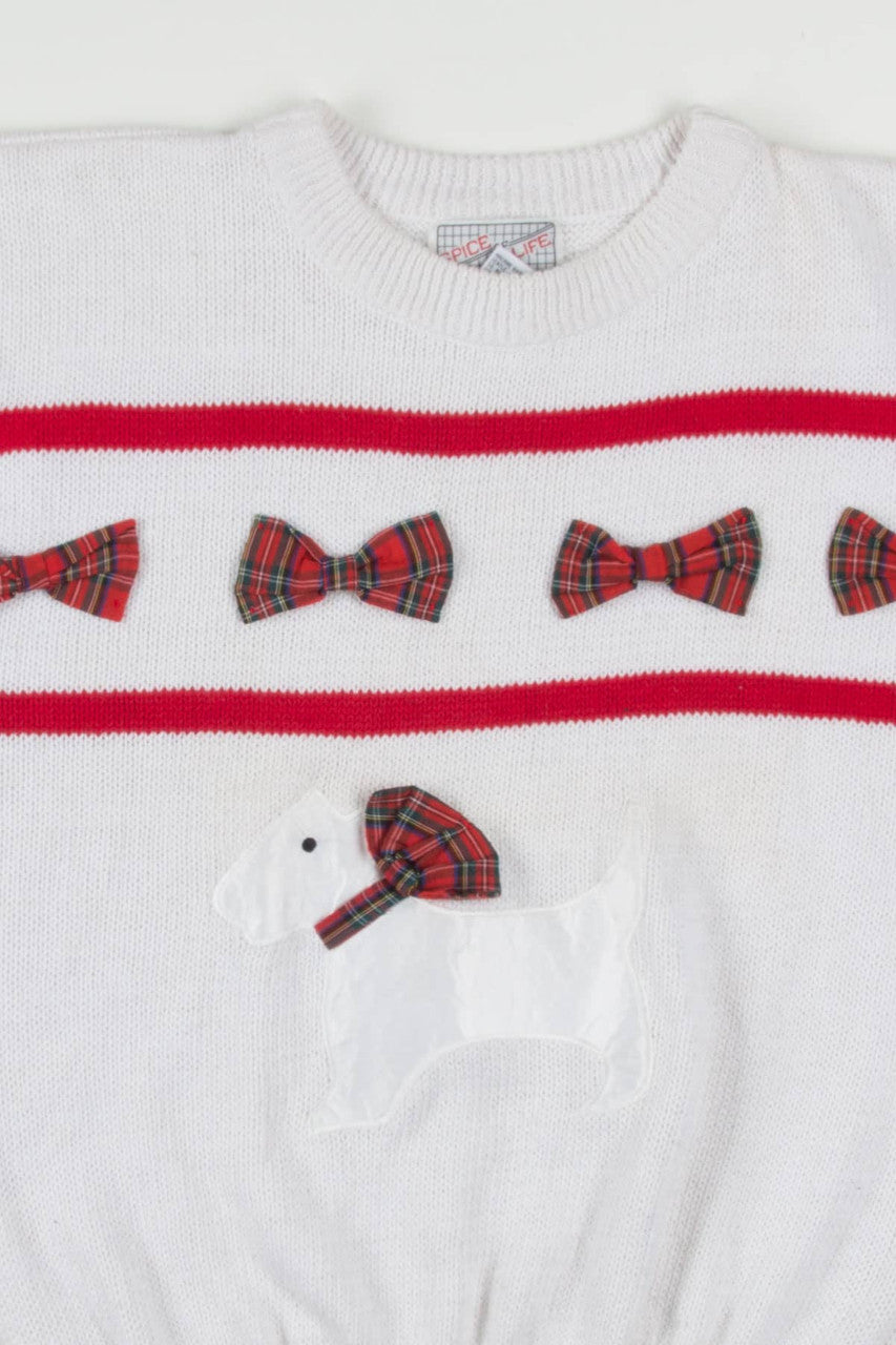 White Doggy Ugly Christmas Vest 57193