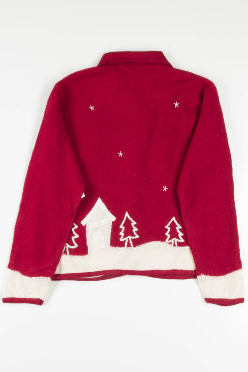 Deadstock Belle Pointe Angels Ugly Christmas Cardigan 57229