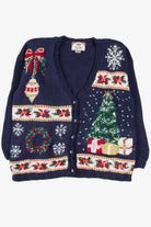 Blue Ugly Christmas Cardigan 57244