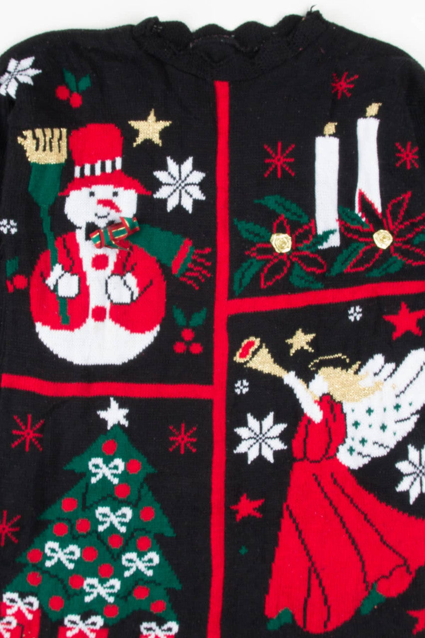 Black Angel Ugly Christmas Pullover 57279