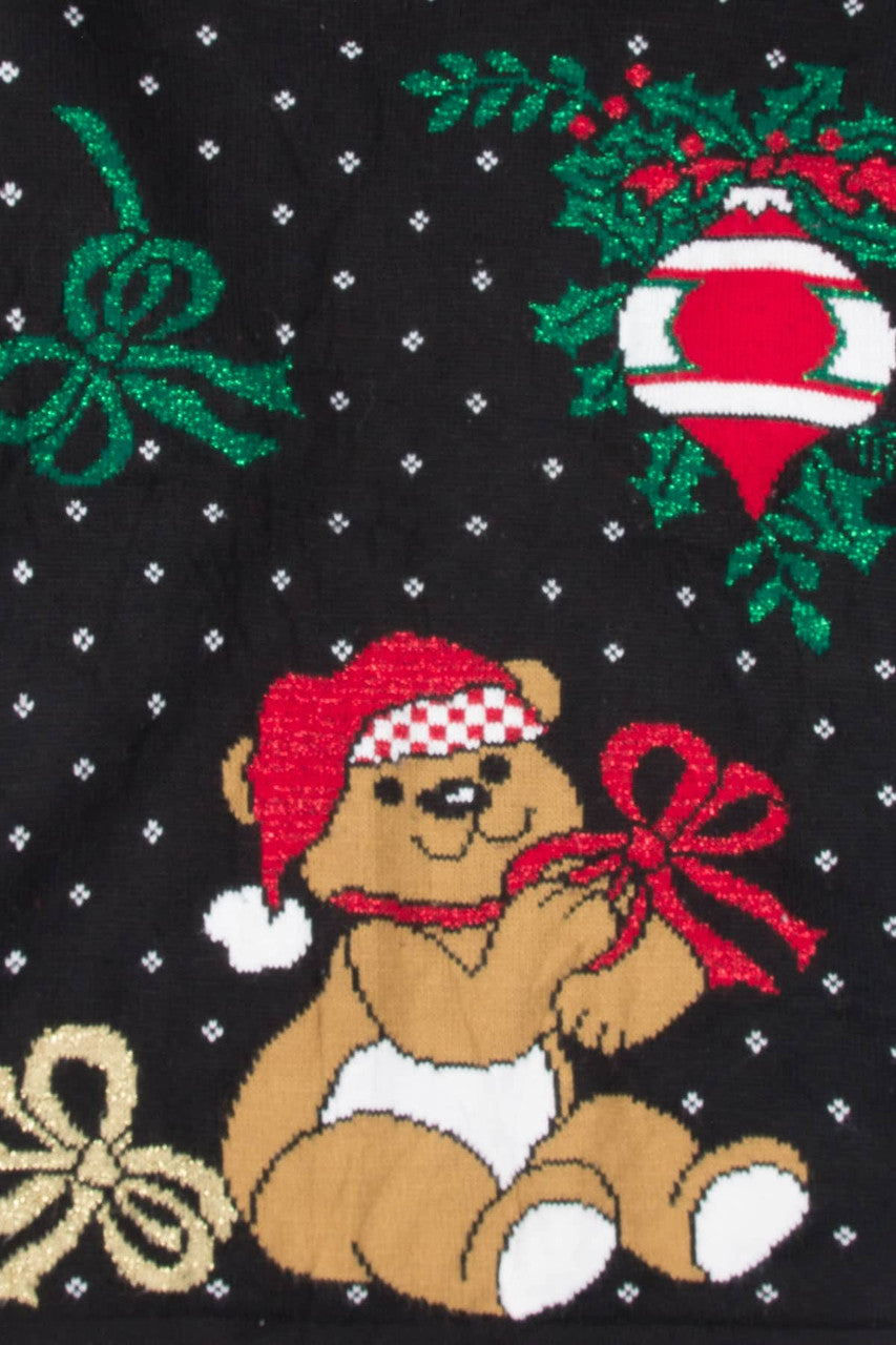 Black Bear Ugly Christmas Pullover 57280