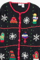 Black Ugly Christmas Cardigan 57297