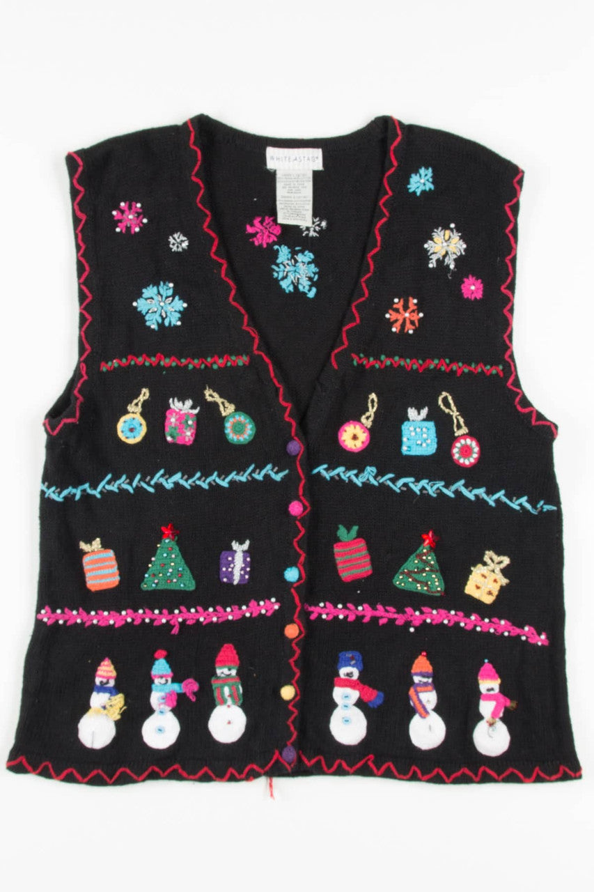 Black Ugly Christmas Vest 57313