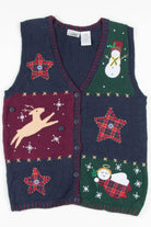 Blue Ugly Christmas Vest 57318