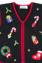 Black Ugly Christmas Vest 57350