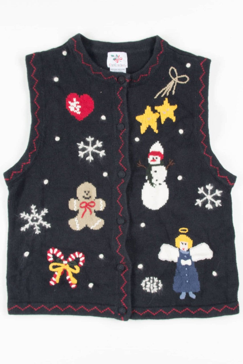 Black Ugly Christmas Vest 57356