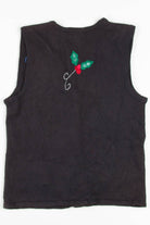 Black Ornaments Ugly Christmas Vest 57361