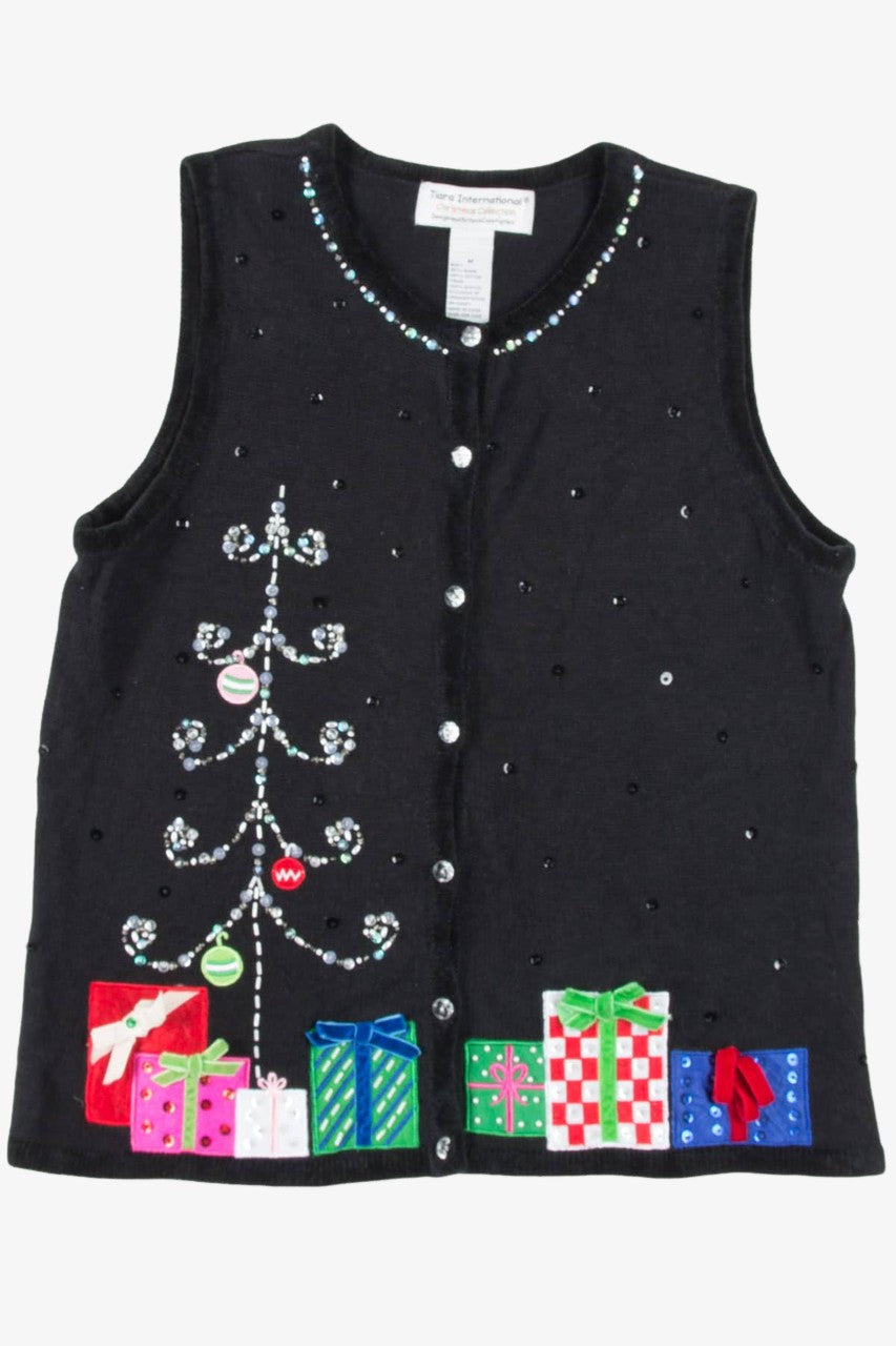 Black Presents Ugly Christmas Vest 57367
