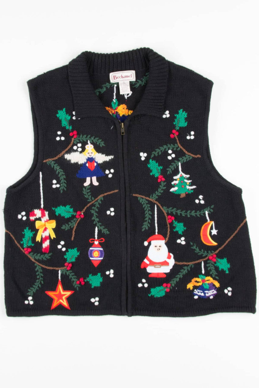 Ornaments On Branches Ugly Christmas Vest 57368