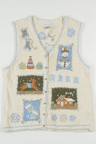 White Ugly Christmas Vest 57370