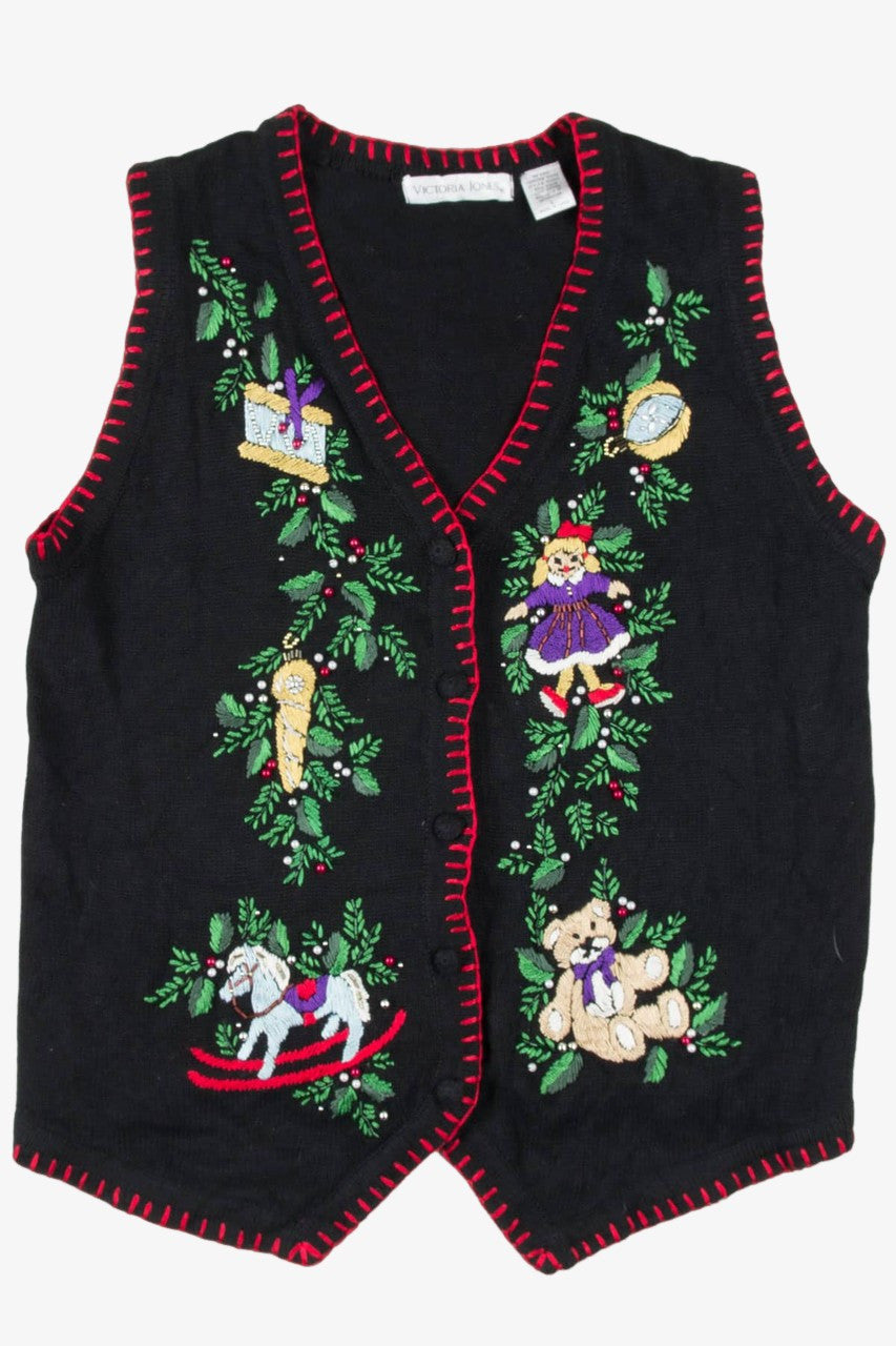 Black Ugly Christmas Vest 57379