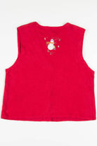 Red Snowmen Ugly Christmas Vest 57394