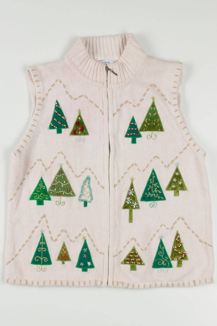 White Ugly Christmas Vest 57398