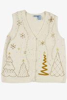 White Ugly Christmas Vest 57399