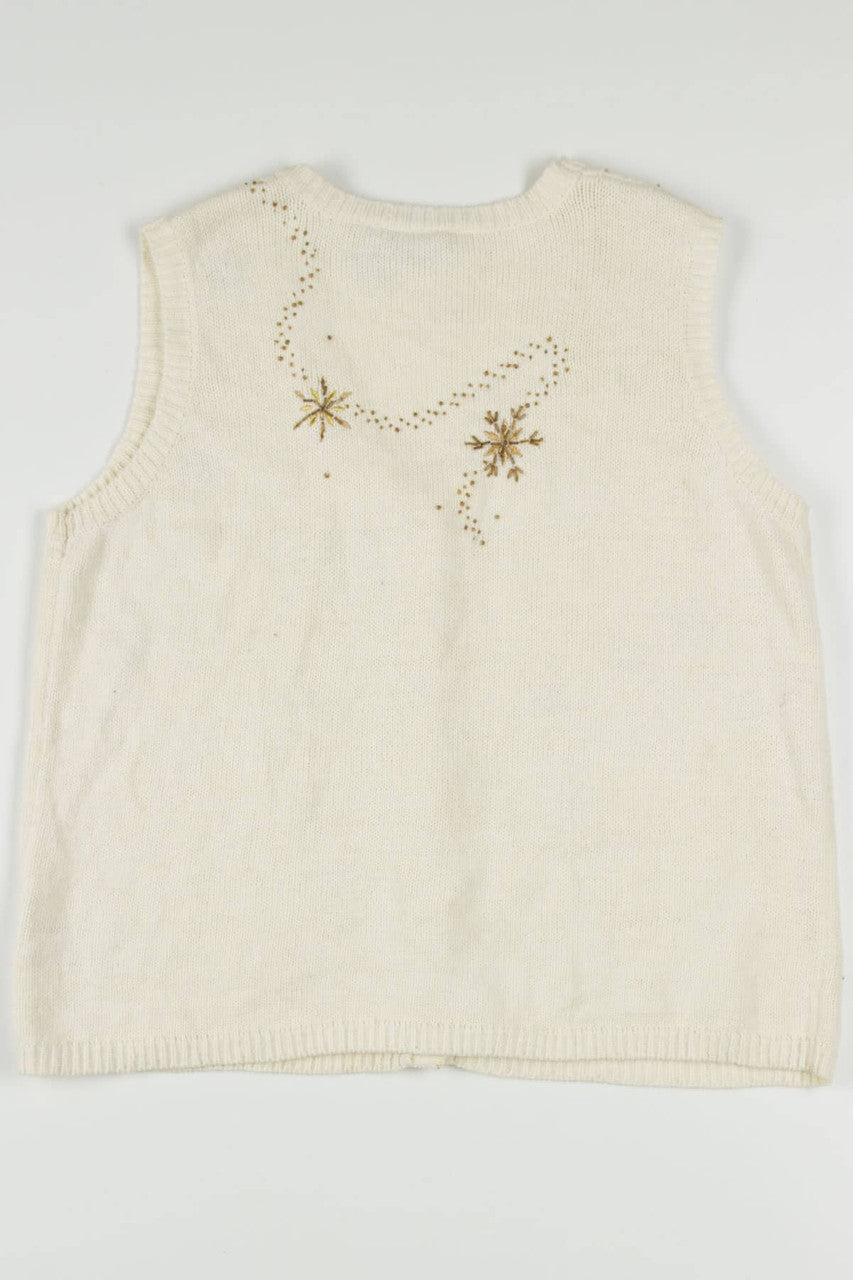 White Ugly Christmas Vest 57399