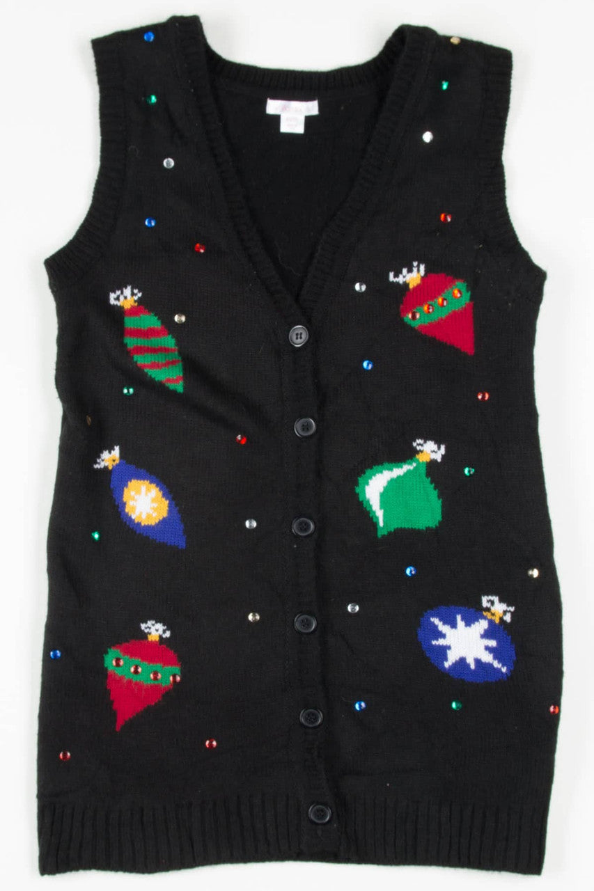 Black Ugly Christmas Vest 57401