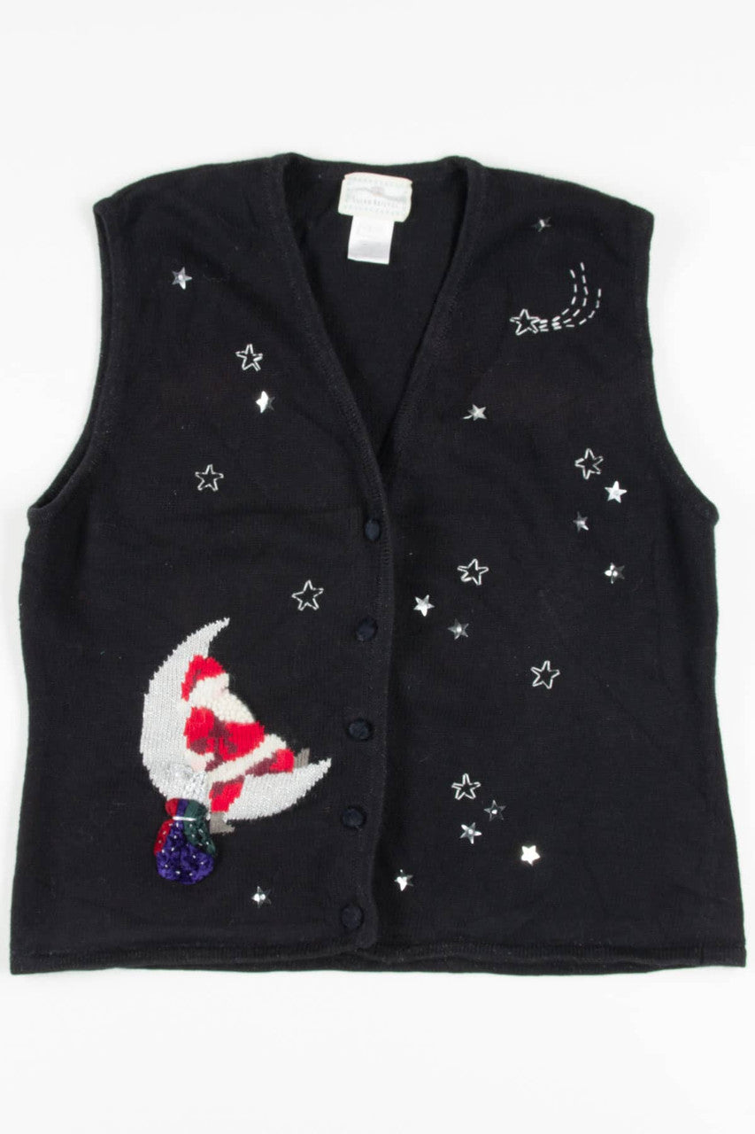 Black Santa Ugly Christmas Vest 57402