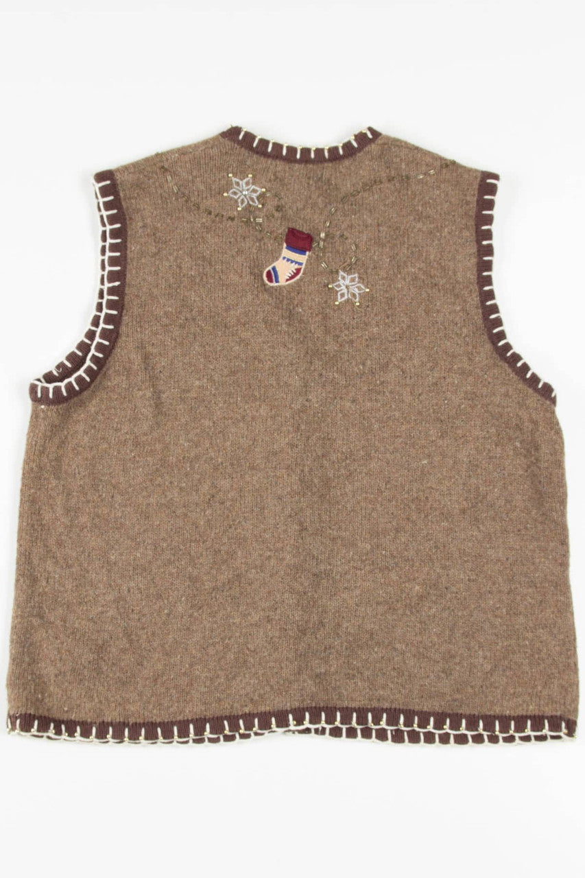 Brown Ugly Christmas Vest 57421
