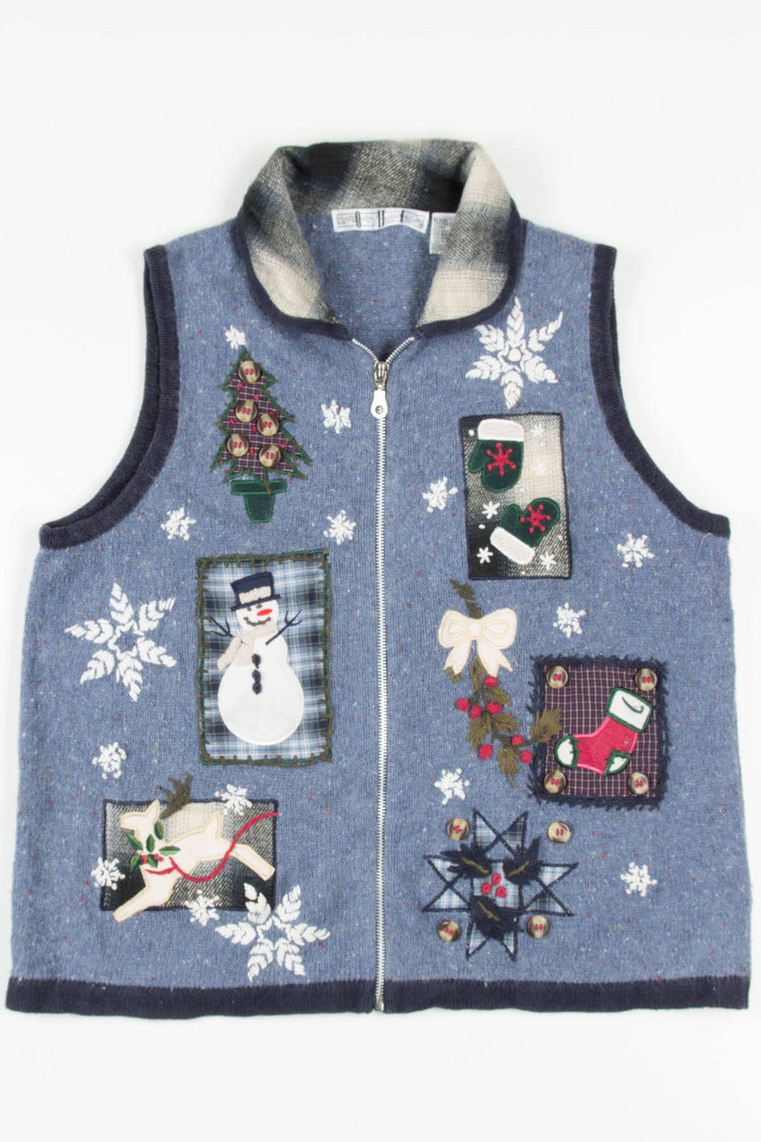Blue Ugly Christmas Vest 57426