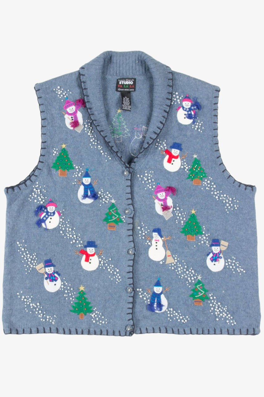 Blue Ugly Christmas Vest 57428