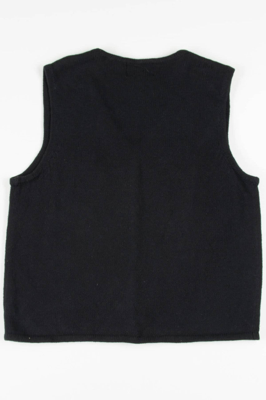 Silver Embroidered Ugly Christmas Vest 57468