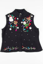 Black Ugly Christmas Vest 57491