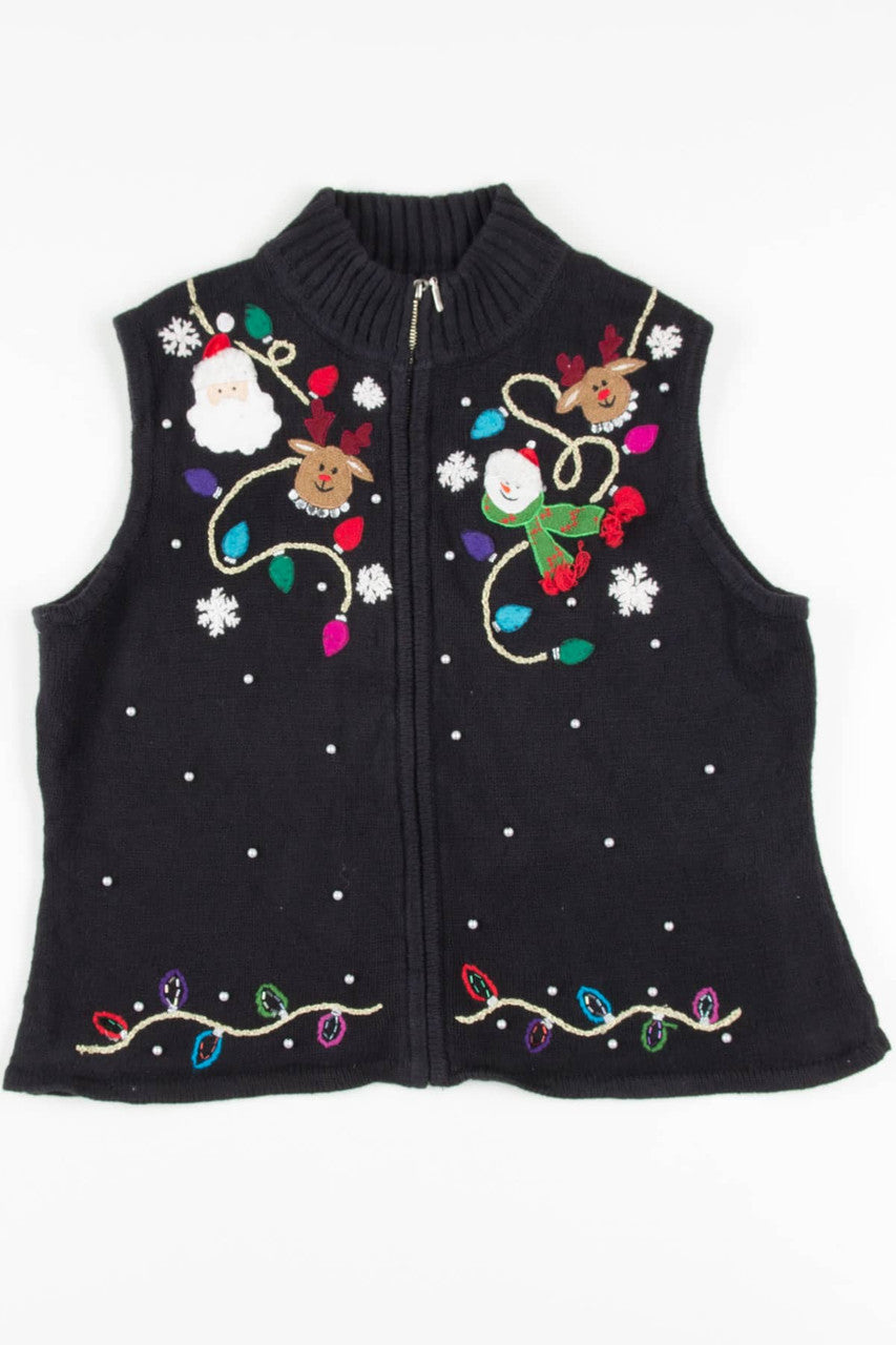 Black Ugly Christmas Vest 57491
