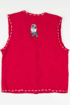 Red Snowmen Ugly Christmas Vest 57522