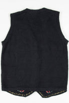 Black Trees & Wreaths Ugly Christmas Vest 57549