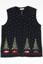 Black Trees Ugly Christmas Vest 57558