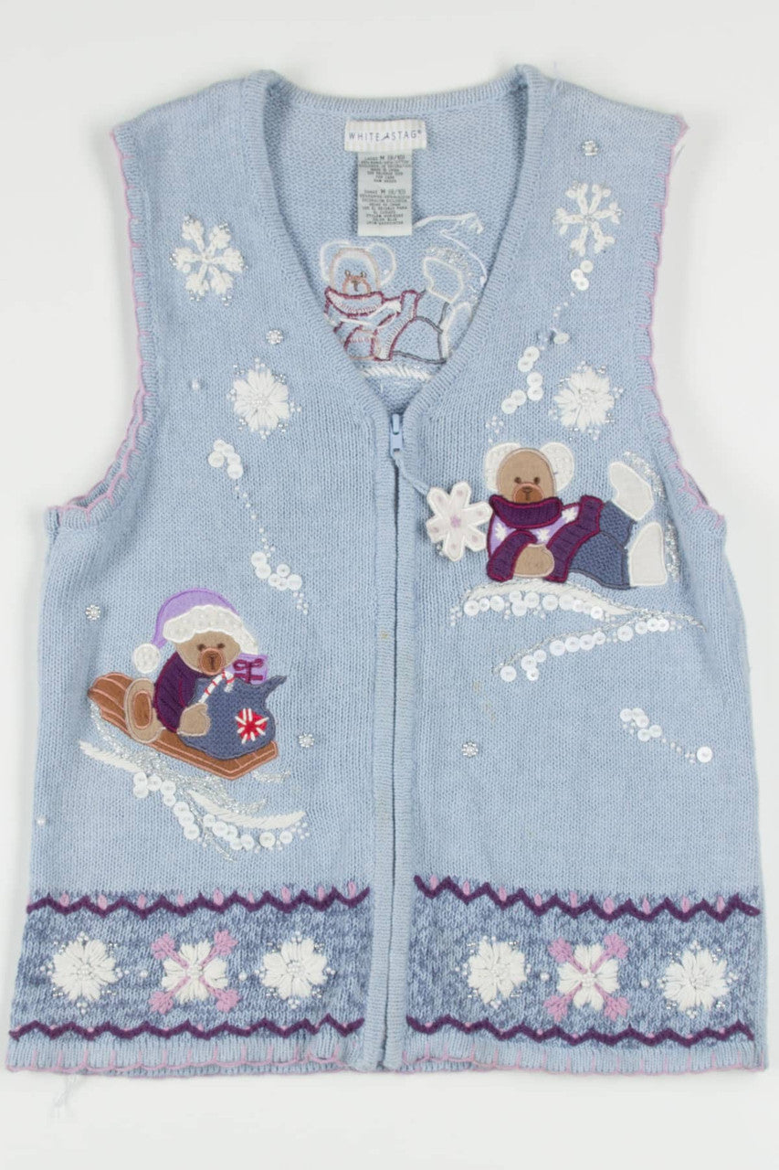 Blue Bears Ugly Christmas Vest 57568