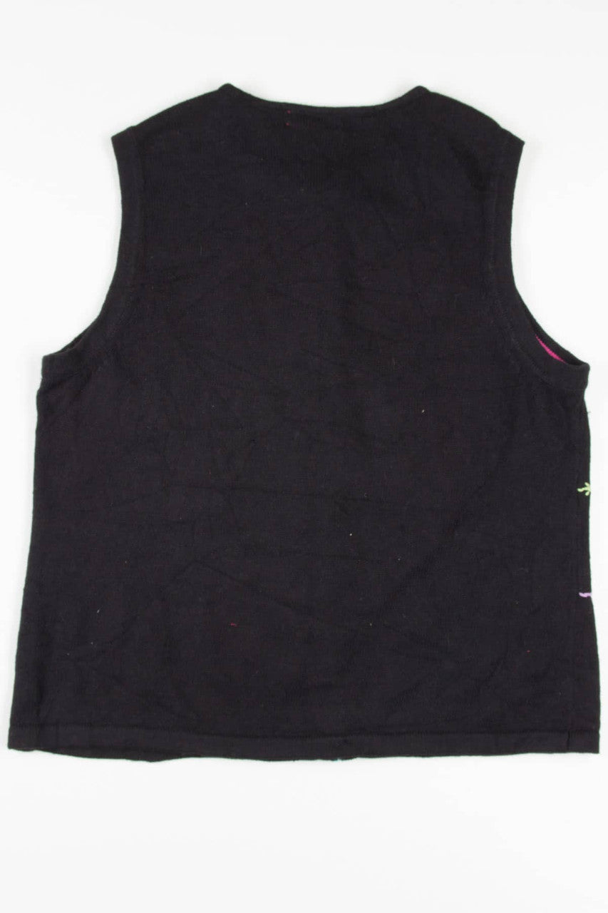 Black & Neon Ugly Christmas Vest 57590