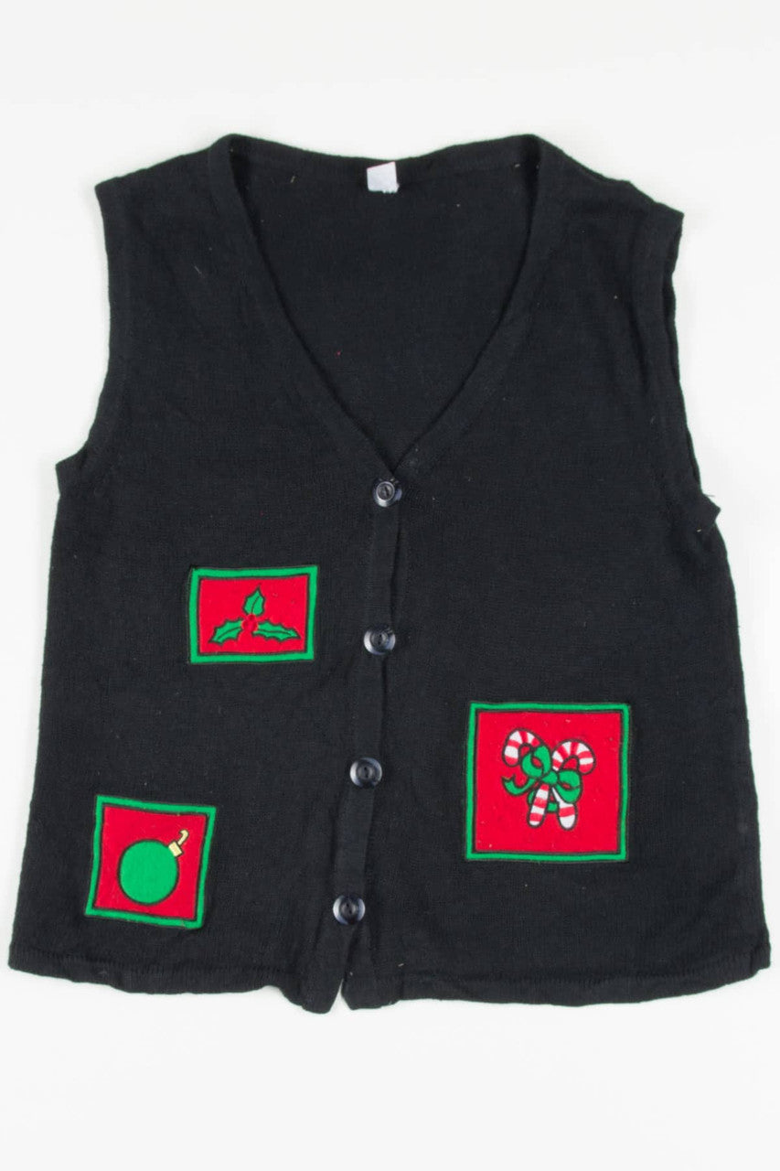 Black Ugly Christmas Vest 57631