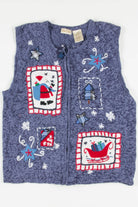 Blue Ugly Christmas Vest 57637