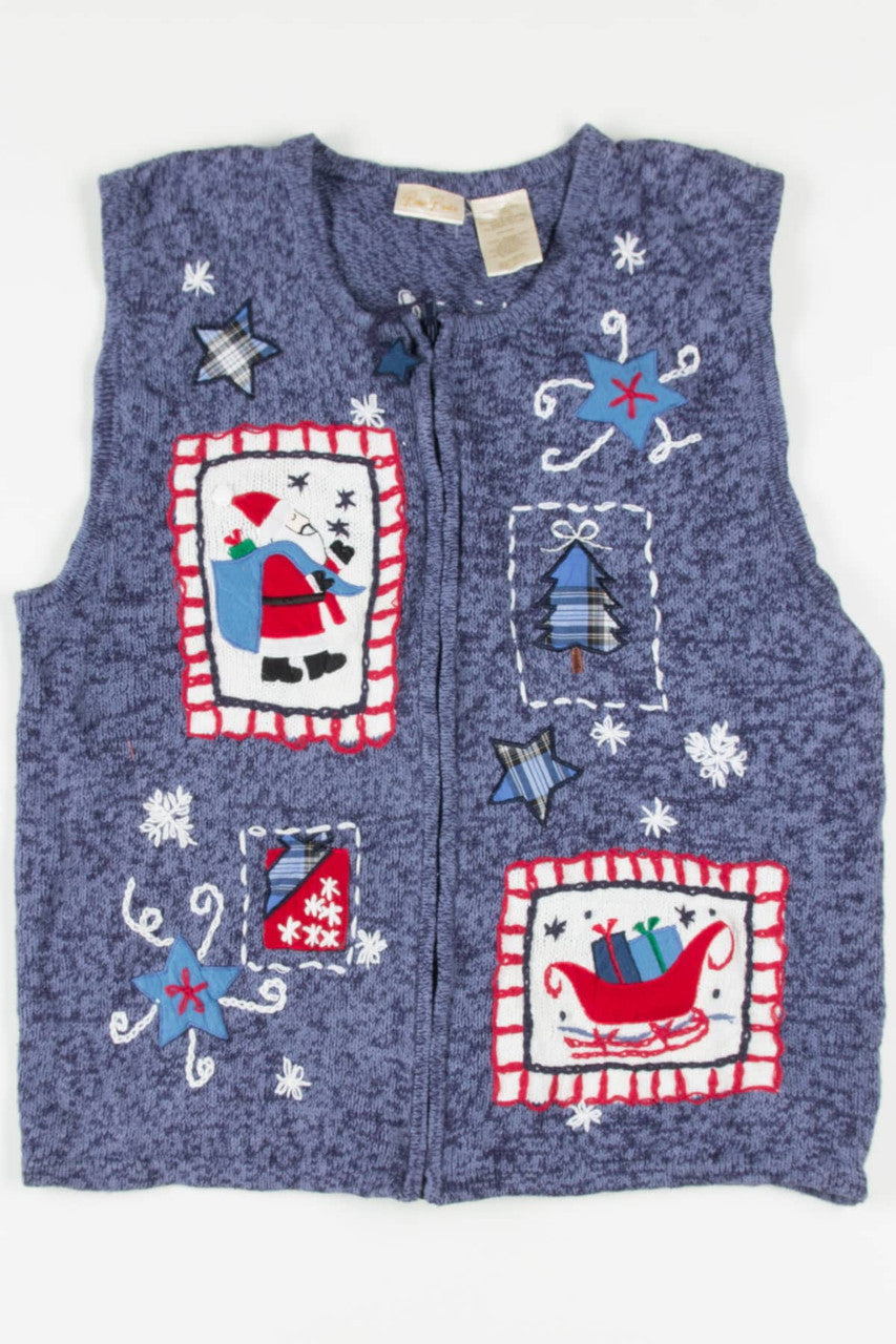 Blue Ugly Christmas Vest 57637