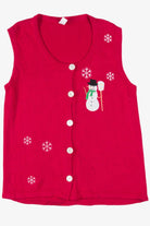 Red Snowmen Ugly Christmas Vest 57666