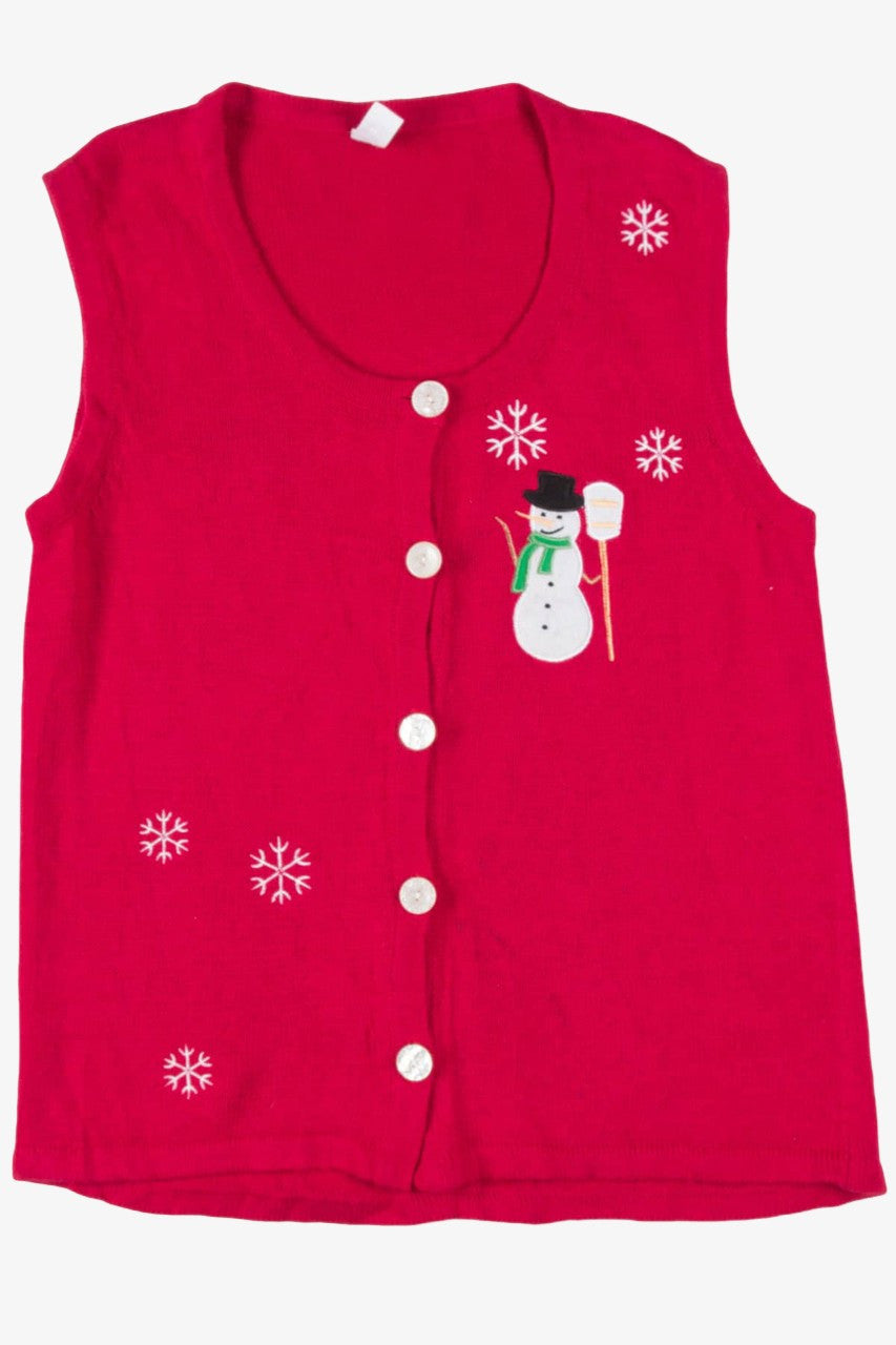 Red Snowmen Ugly Christmas Vest 57666
