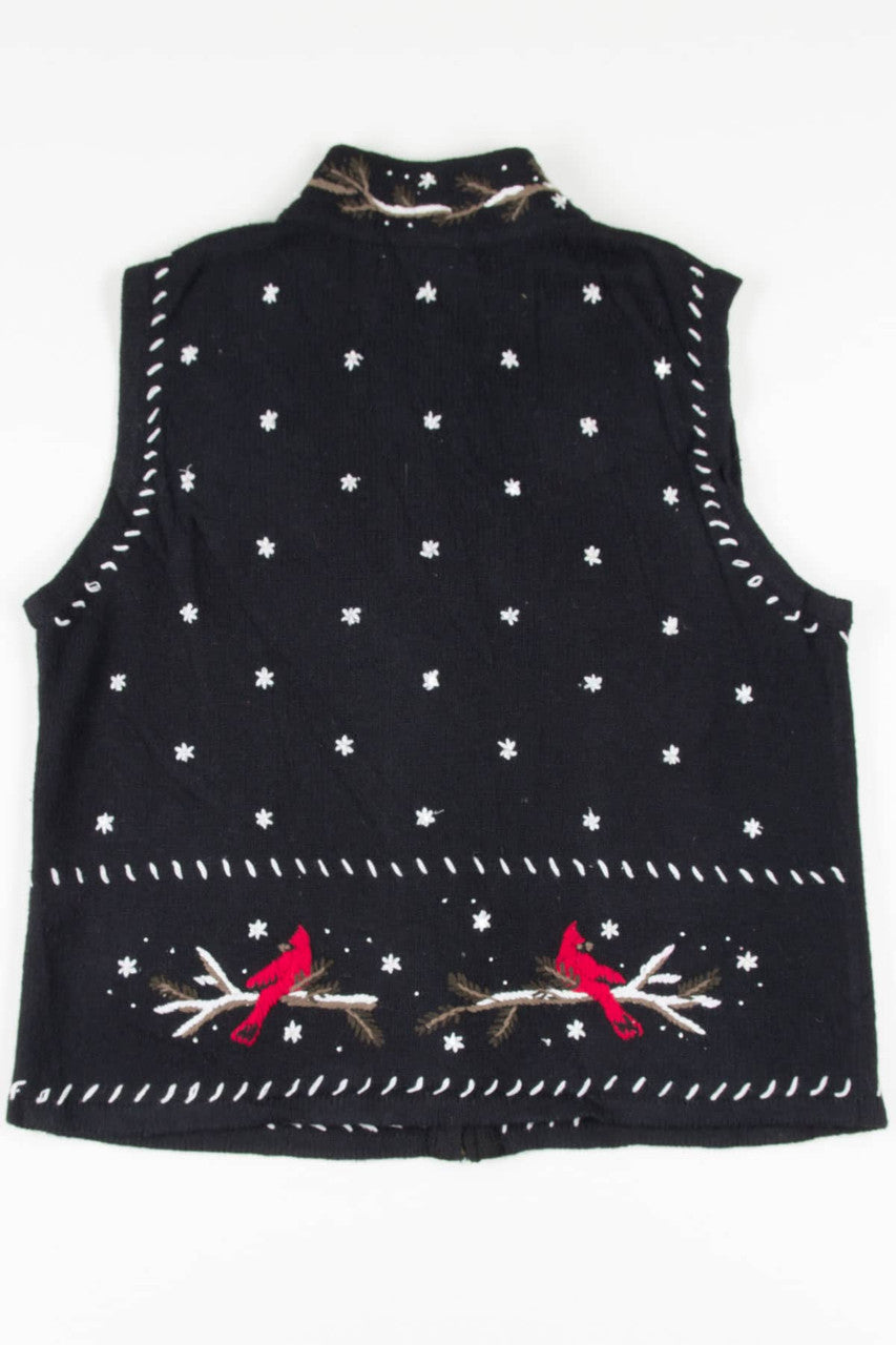 Black Cardinals Ugly Christmas Vest 57678
