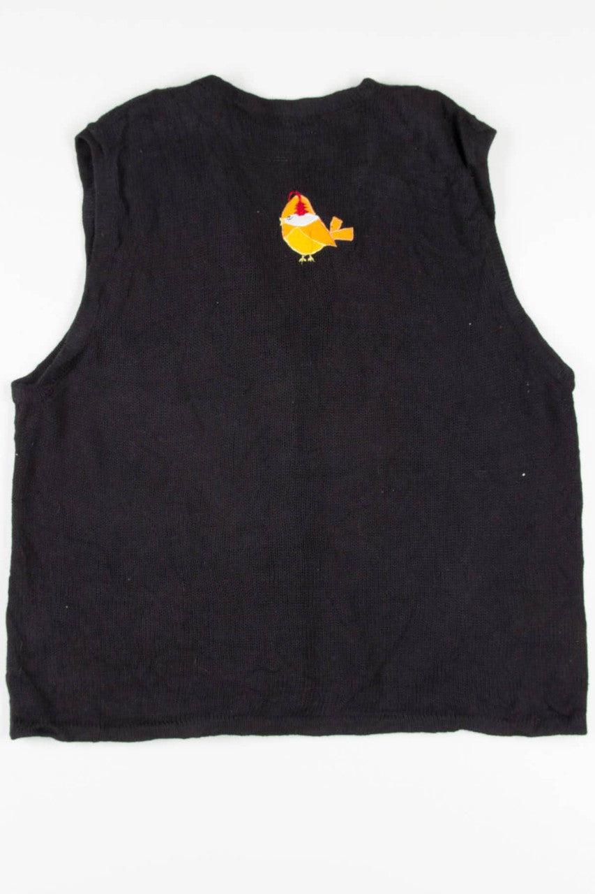 Black Birds Ugly Christmas Vest 57679