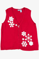 Red Snowflakes Ugly Christmas Vest 57751
