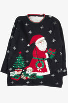 Black Santa Ugly Christmas Pullover 57775