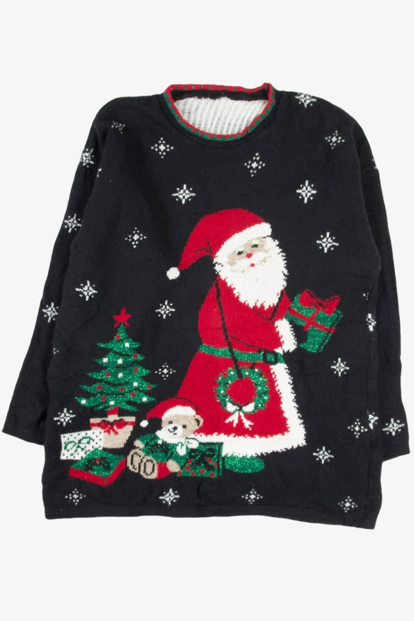 Black Santa Ugly Christmas Pullover 57775