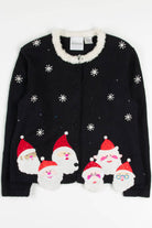 Black Santas Ugly Christmas Cardigan 57776